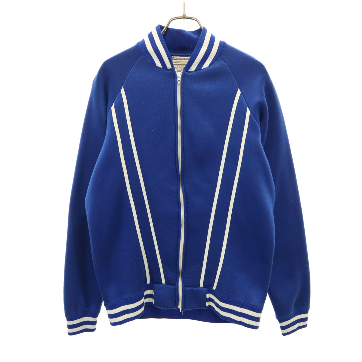 Champion チャンピオン 60s USA製 プロダクツタグ ヴィンテージ ブルゾン L ブルー ジャケット 裏起毛 メンズ