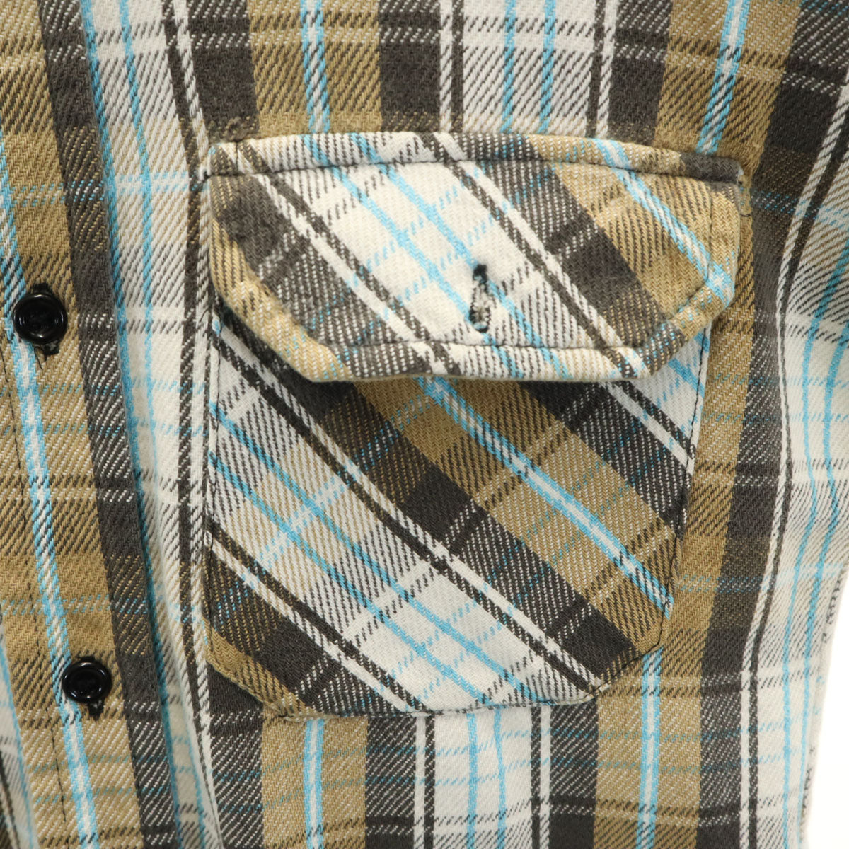 FROST PROOF フローストプルーフ 80s USA製 ヴィンテージ チェック柄 長袖 ネルシャツ L ブラウン系 メンズ