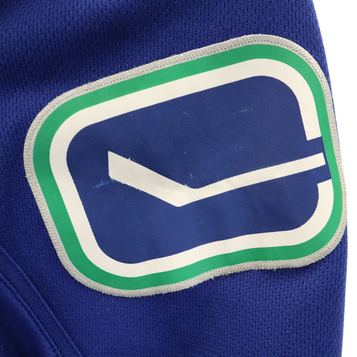 Reebok リーボック NHL バンクーバー・カナックス 長袖 ゲーム シャツ XL 青紺 ホッケー Vancouver Canucks メンズ