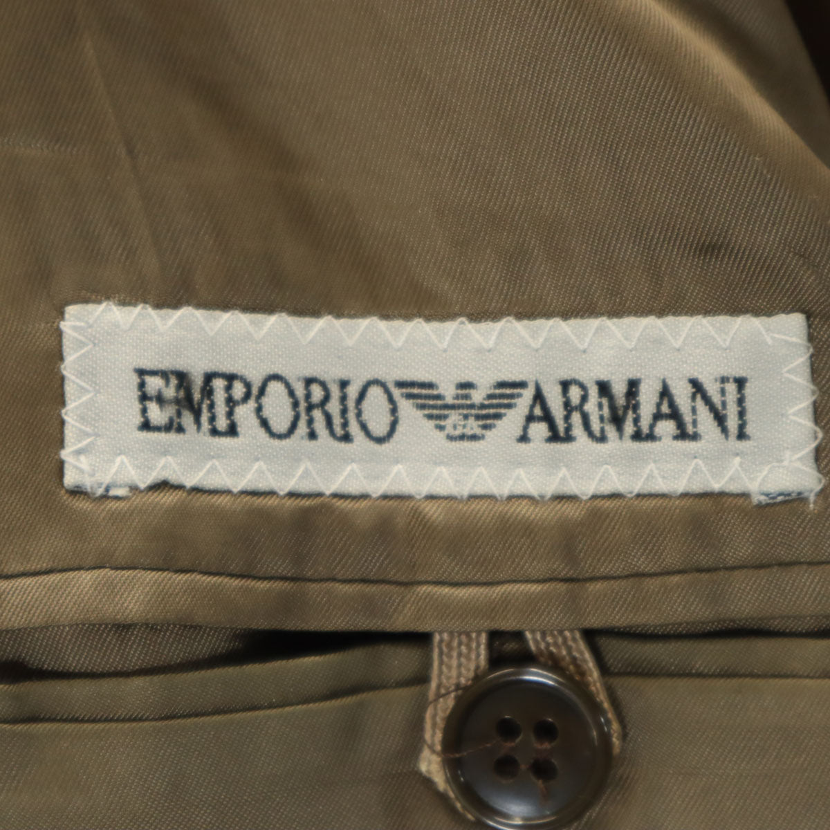 Emporio Armani エンポリオアルマーニ 90s イタリア製 オールド テーラードジャケット 44 ブラウン メンズ