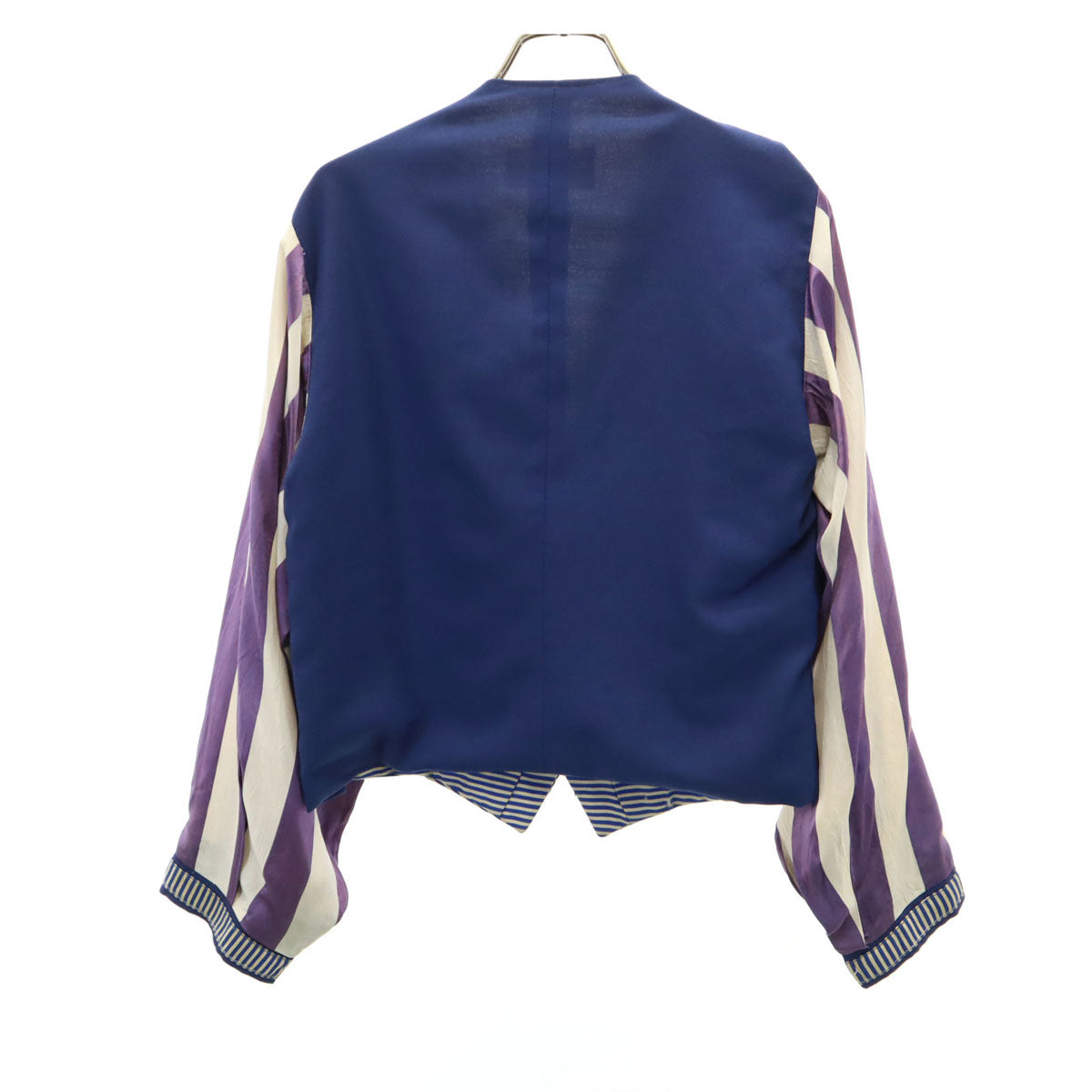 HERBERT LIVERIES LTD. 40s ヴィンテージ ボーダー柄 テーラードジャケット ネイビー レディース