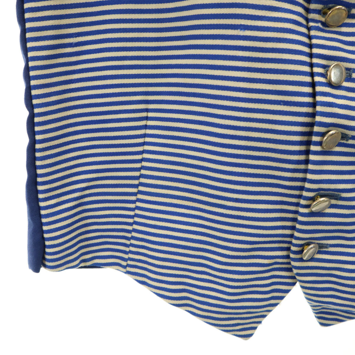 HERBERT LIVERIES LTD. 40s ヴィンテージ ボーダー柄 テーラードジャケット ネイビー レディース