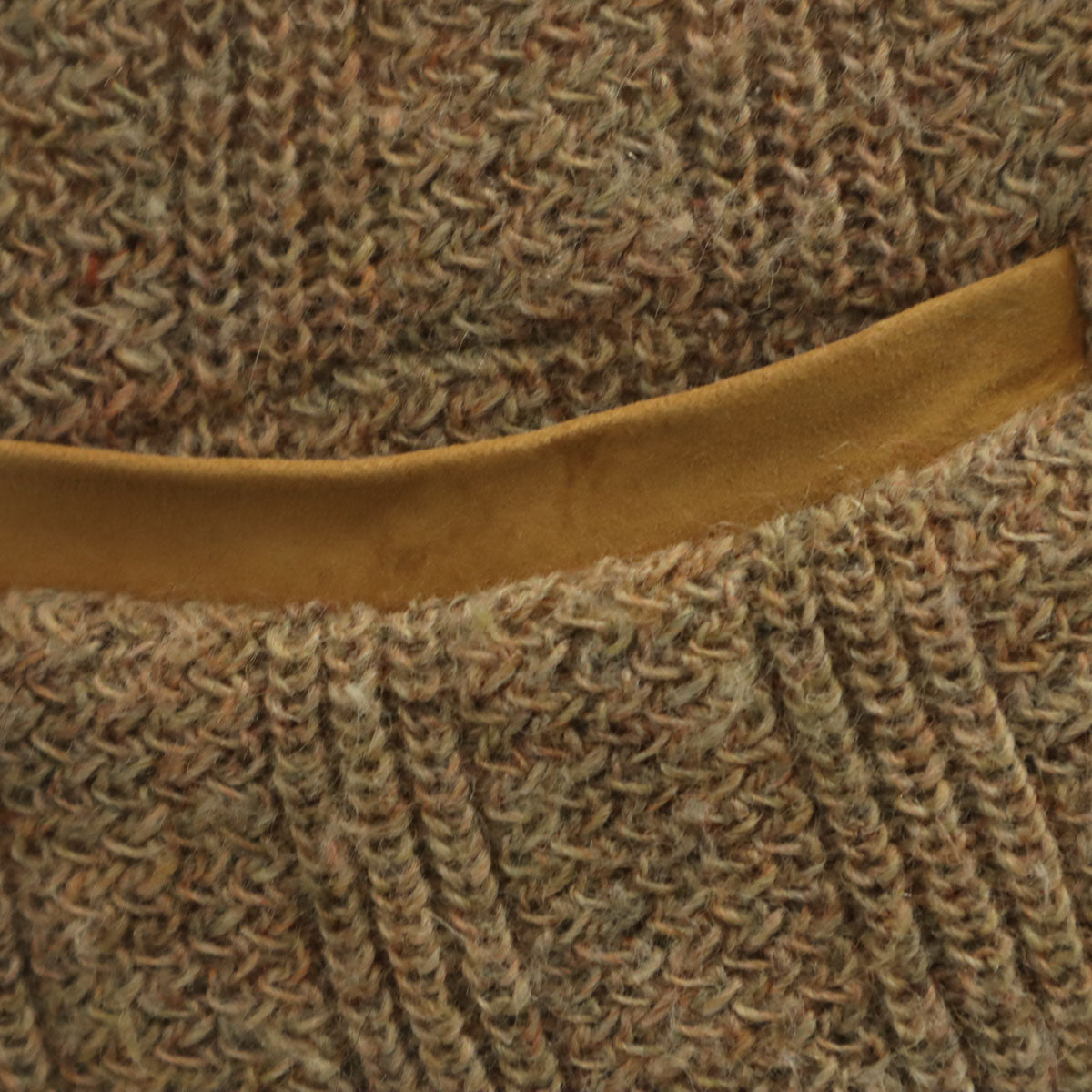 80s USA製 ヴィンテージ 長袖 Vネック ニットカーディガン L ベージュ系 メンズ