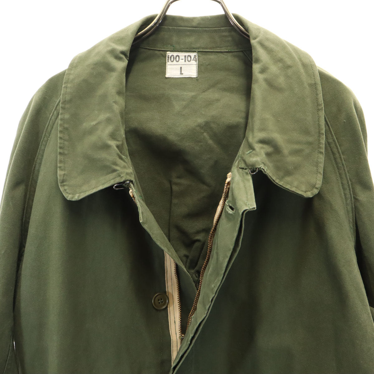 FRENCH ARMY フランス軍 ヴィンテージ ミリタリーコート L カーキ メンズ