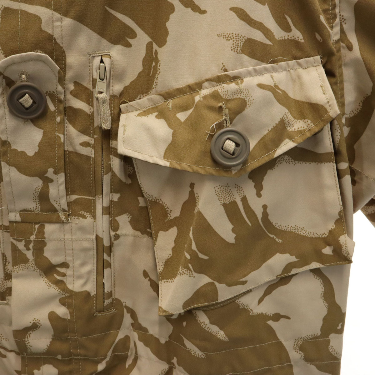 イギリス軍 カモフラ柄 コンバット スモック ミリタリージャケット 160/96 ベージュ系 迷彩 メンズ