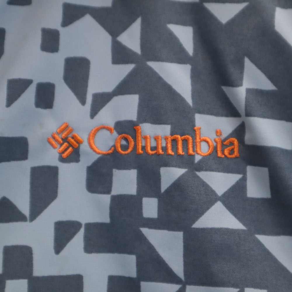 Columbia コロンビア 幾何学柄 中綿ジャケット M グレー キッズ