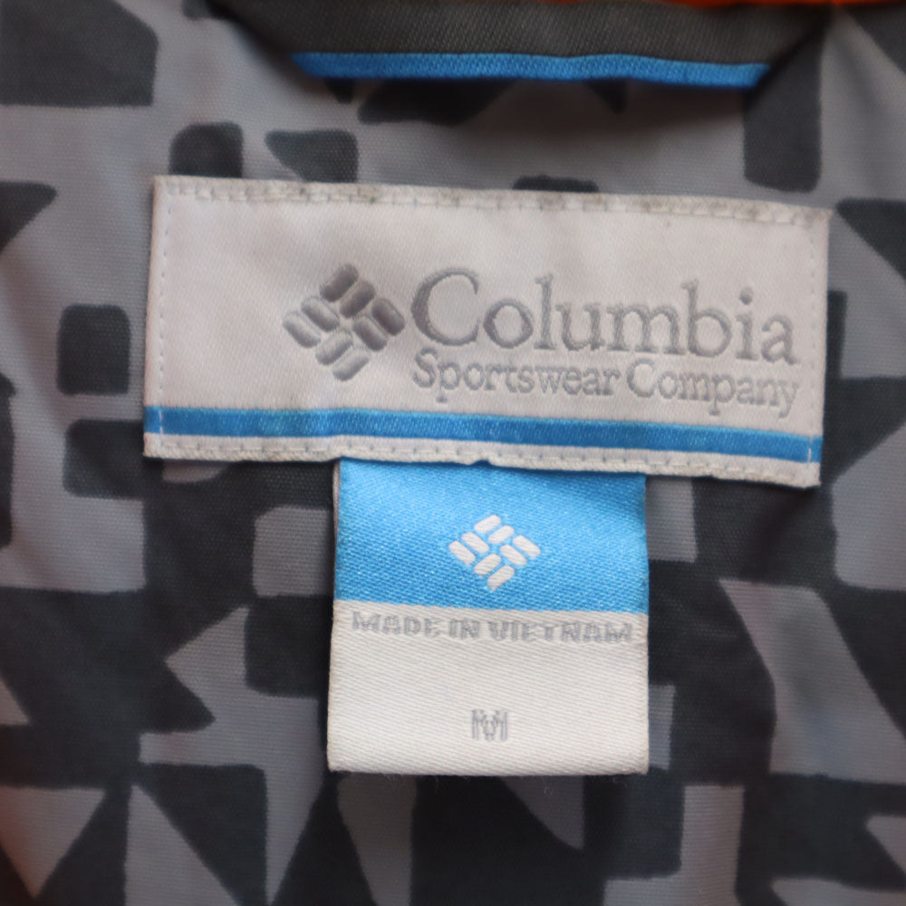 Columbia コロンビア 幾何学柄 中綿ジャケット M グレー キッズ