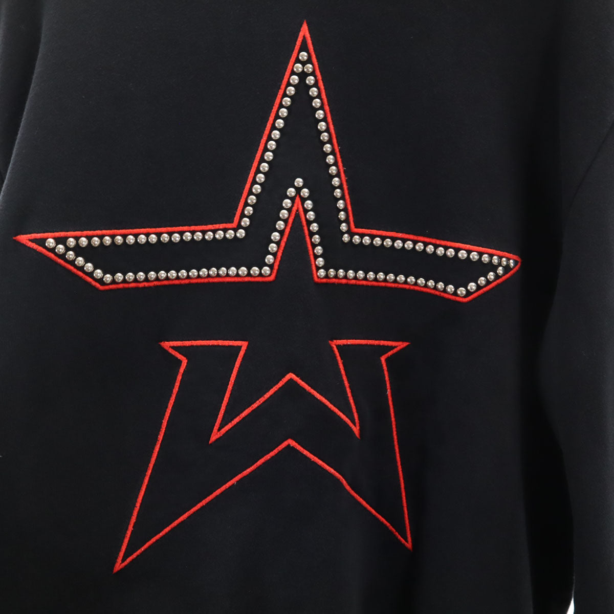 DIESEL ディーゼル ブルガリア製 スター 長袖 スウェット トレーナー S ブラック S-BAY-STUDS スタッズ メンズ