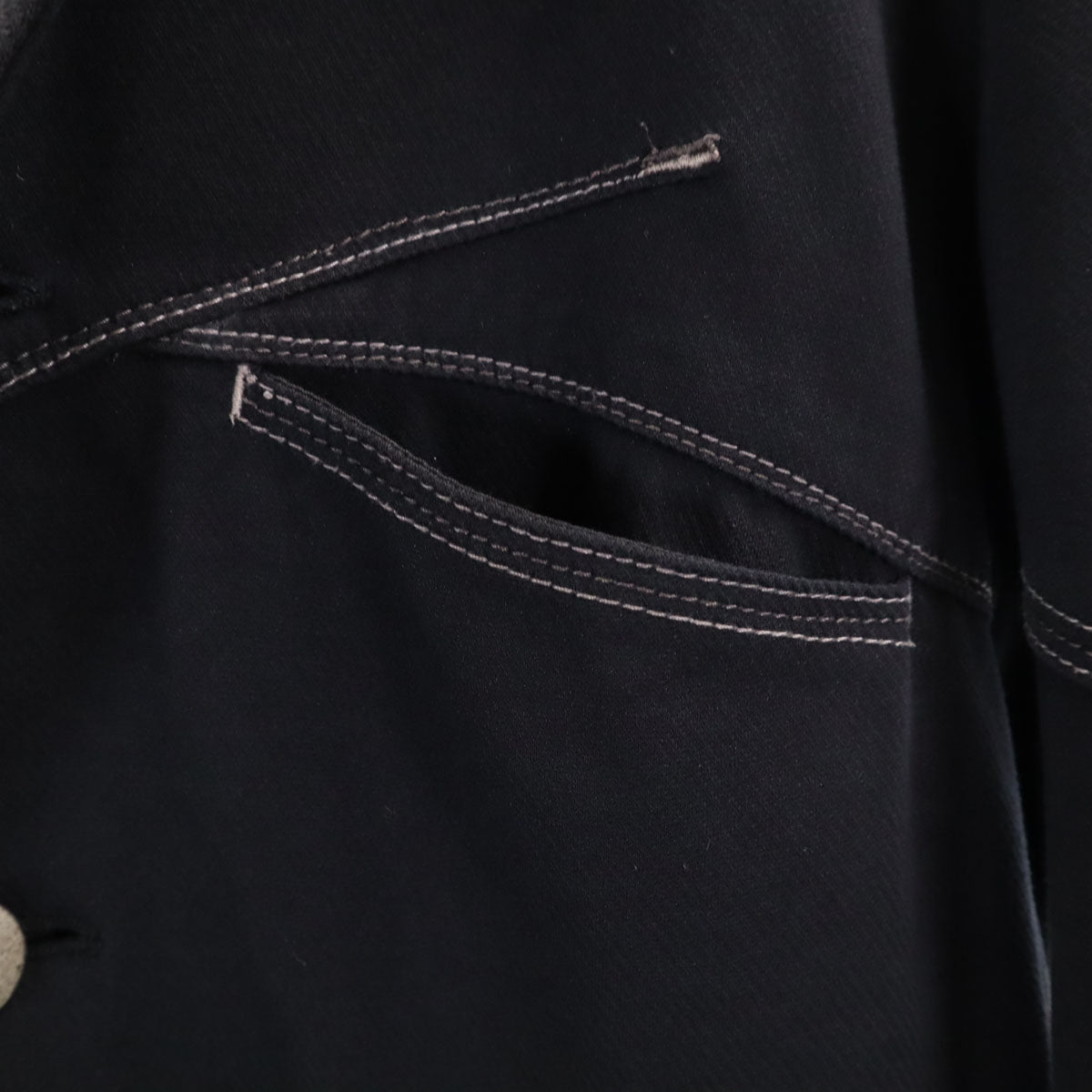 MARITHE + FRANCOIS GIRBAUD マリテフランソワジルボー ラペル ジャケット L ブラック メンズ