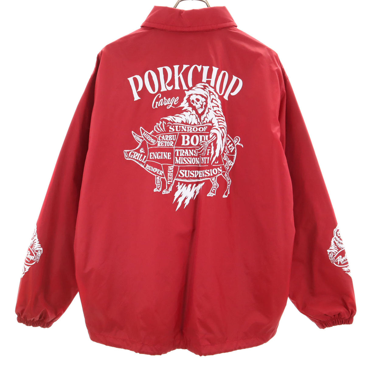 未使用 MASSES マシス 日本製 ポークチョップ コーチジャケット M 赤 メンズ