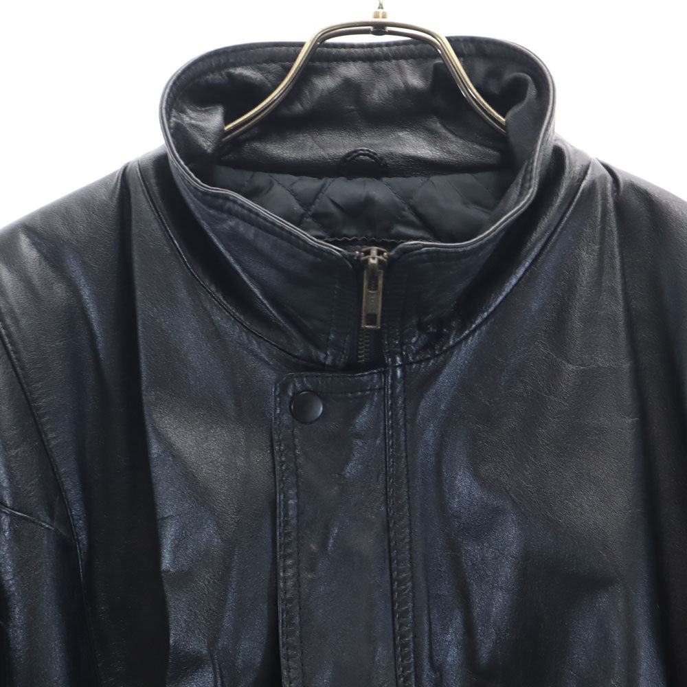 Peter England ピーターイングランド レザージャケット L ブラック メンズ