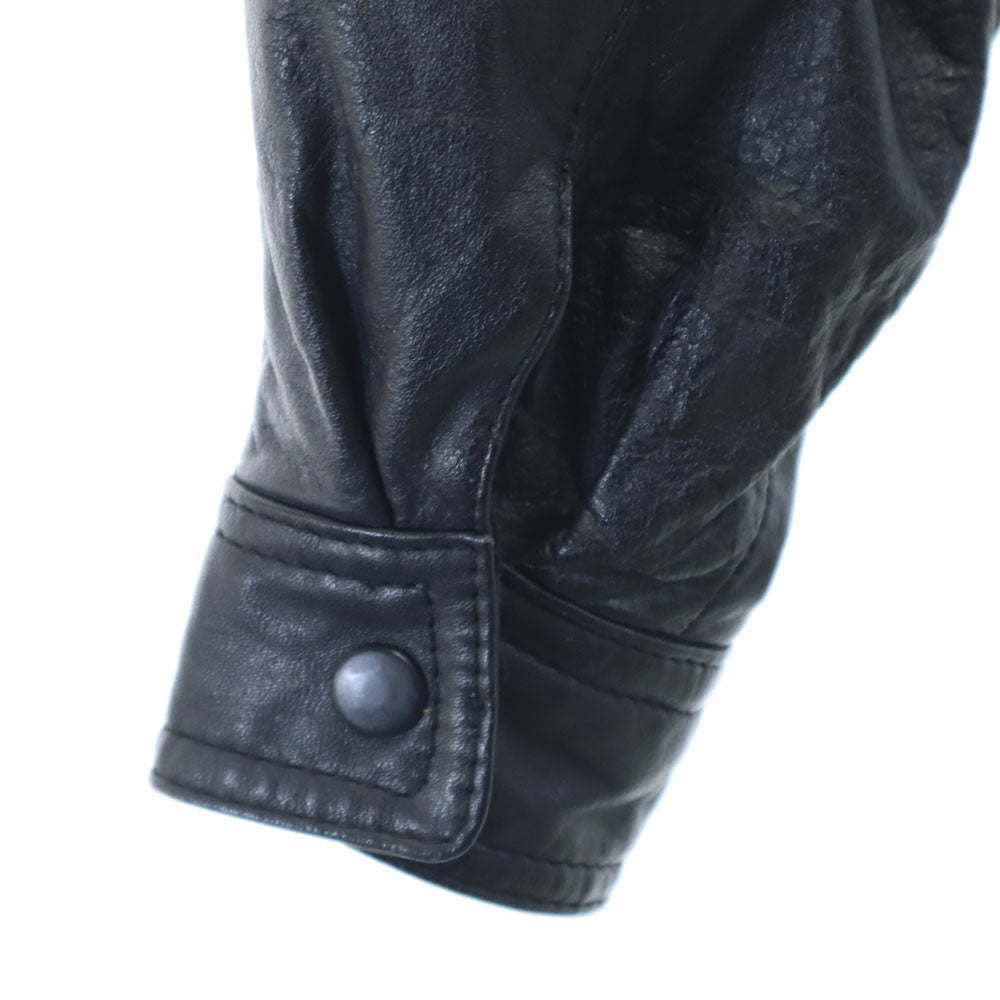 Peter England ピーターイングランド レザージャケット L ブラック メンズ