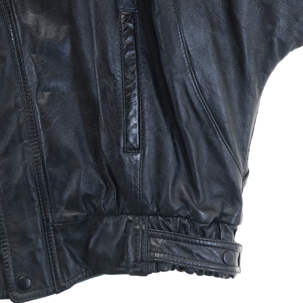 Peter England ピーターイングランド レザージャケット L ブラック メンズ