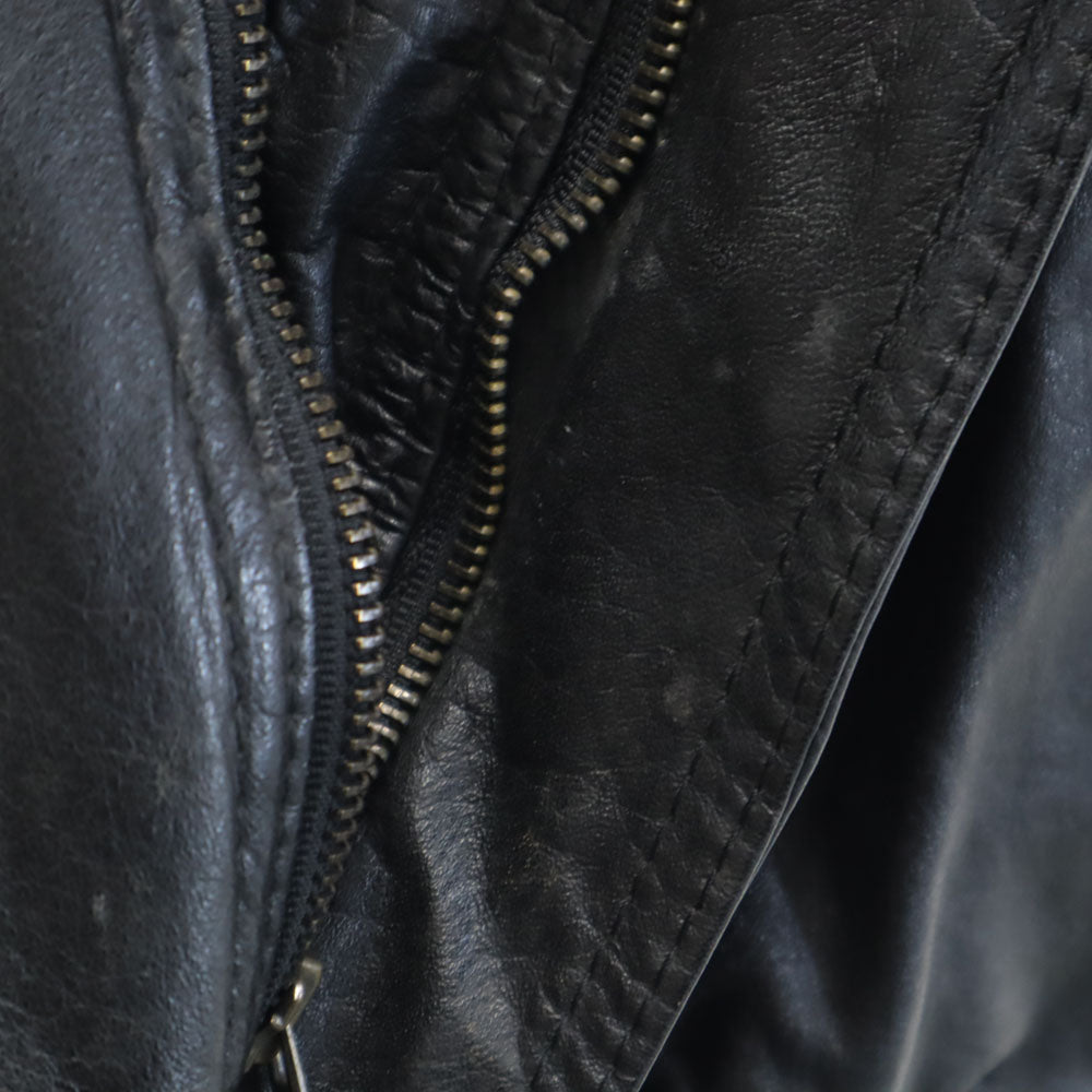 Peter England ピーターイングランド レザージャケット L ブラック メンズ