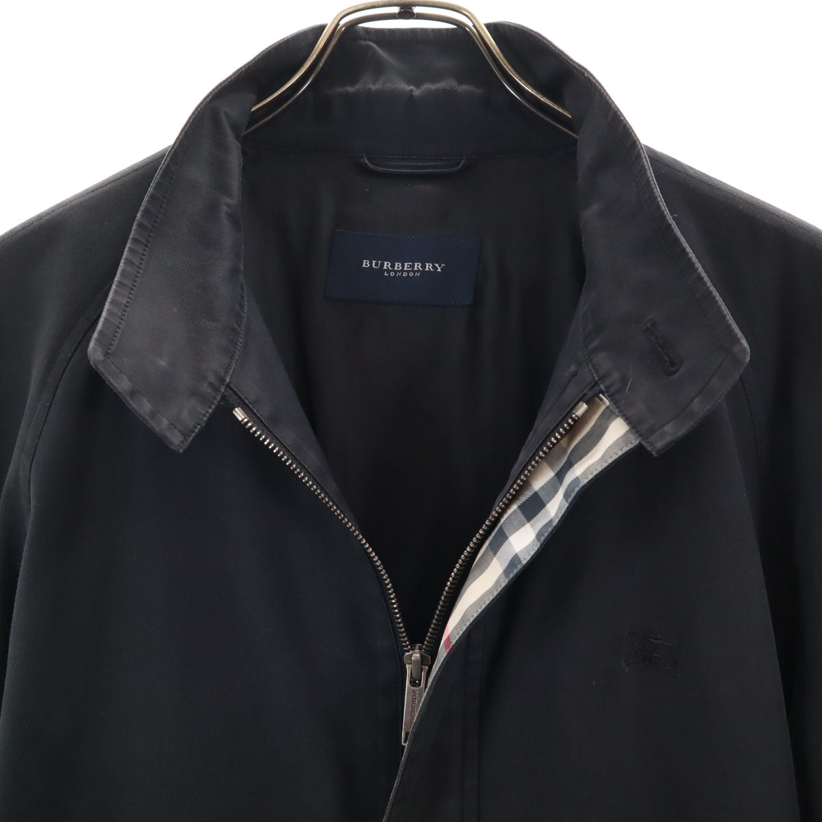 BURBERRY バーバリー 日本製 スイングトップ L 黒 ジャケット 三陽商会 メンズ