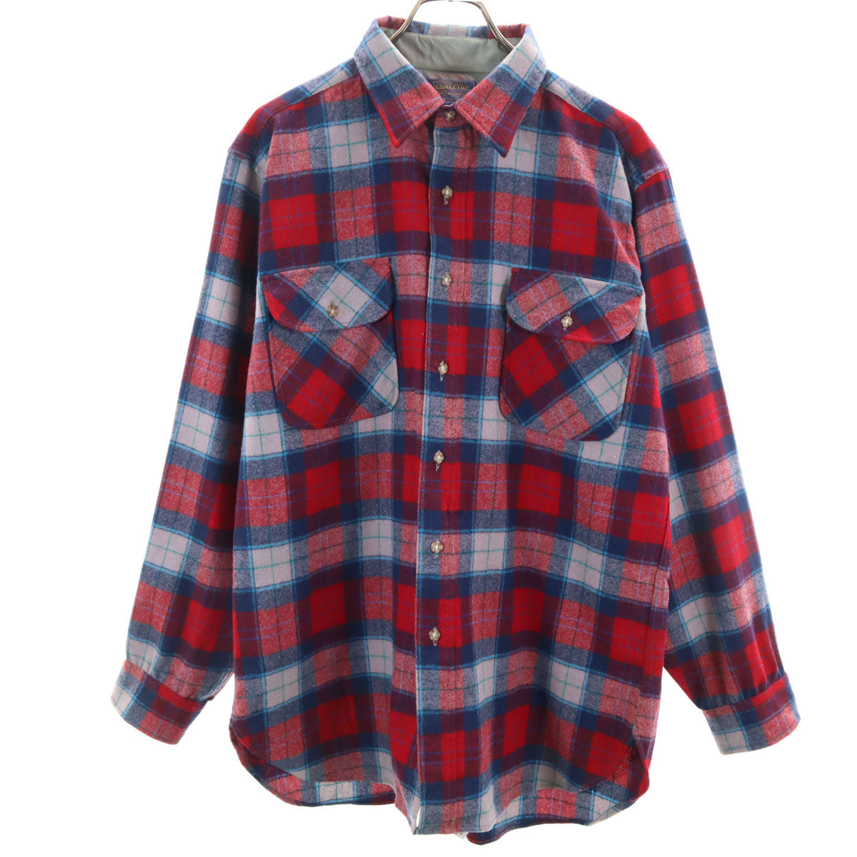 PENDLETON ペンドルトン 70s USA製 ウール ヴィンテージ チェック柄 長袖 シャツ L メンズ