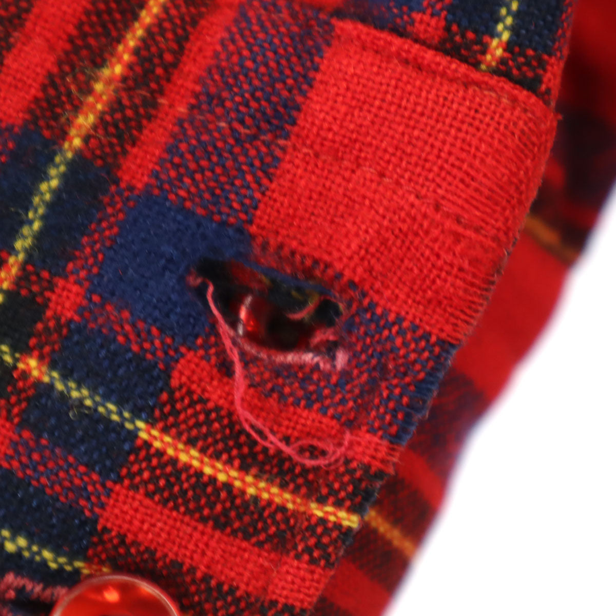 PENDLETON ペンドルトン 70s USA製 ウール ヴィンテージ チェック柄 長袖 ボタンダウンシャツ M 赤系 メンズ