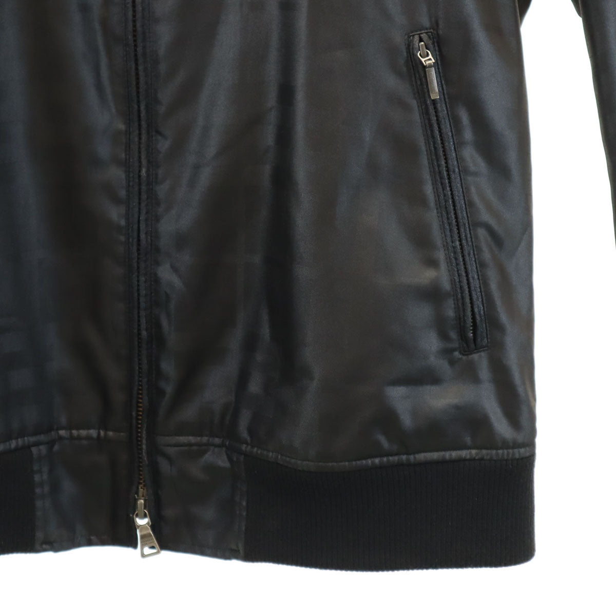 BURBERRY BLACK LABEL バーバリーブラックレーベル チェック柄 ブルゾン L ブラック 三陽商会 ジャケット メンズ