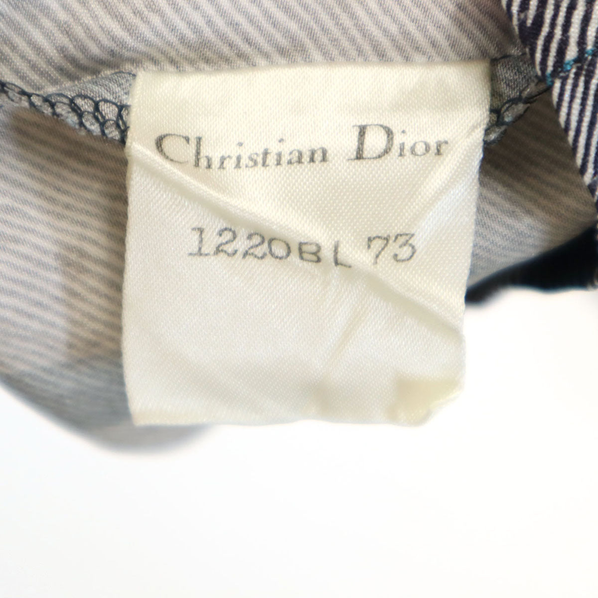 Christian Dior クリスチャンディオール 90s オールド ストライプ柄 長袖 ダブルブレスト シャツ M グレー レディース