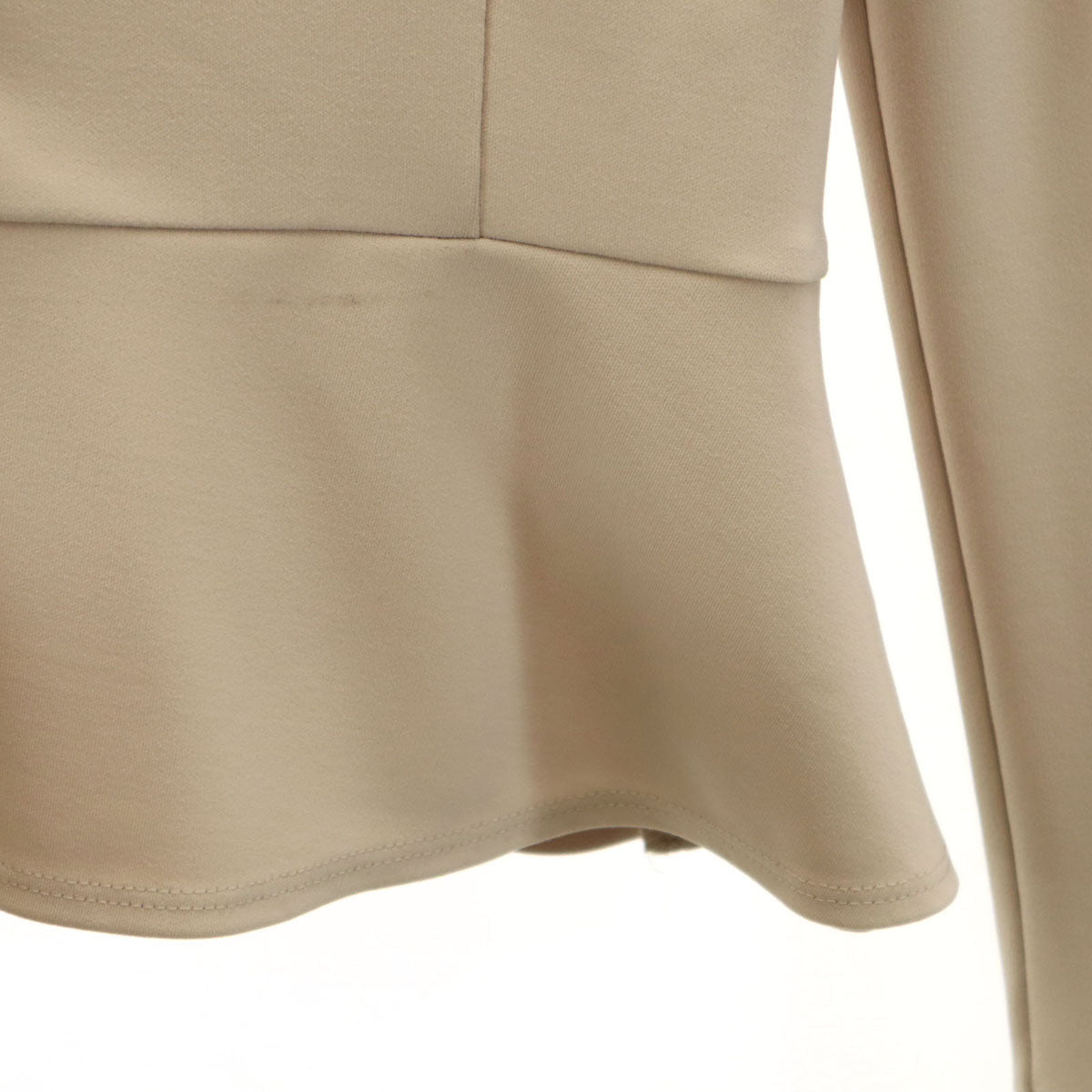 FOXEY NEW YORK フォクシーニューヨーク 日本製 長袖 ジップパーカー 42 ベージュ レディース