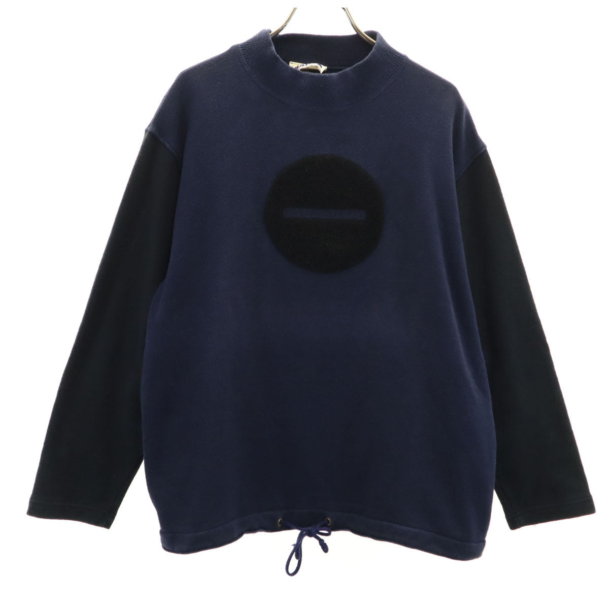 HAI SPORTING GEAR ハイスポーティングギア 90s オールド 長袖 スウェット モックネック トレーナー M ネイビー イッセイミヤケ メンズ