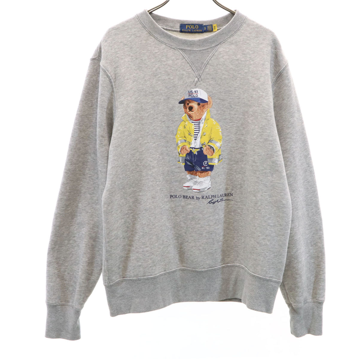 POLO RALPH LAUREN ポロラルフローレン ポロベア 長袖 スウェット トレーナー S グレー 裏起毛 メンズ