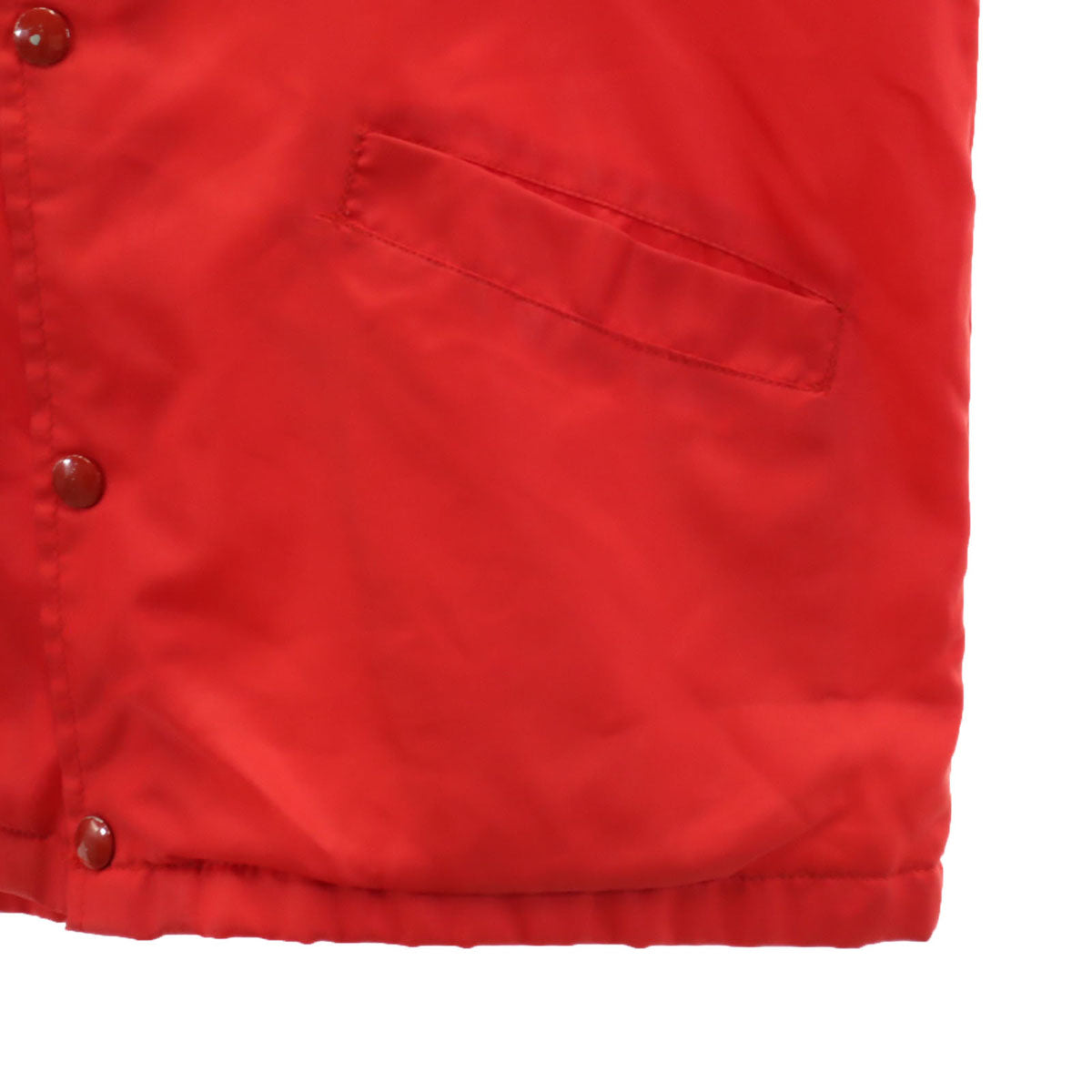 70s 80s ヴィンテージ デュポン社ワッペン コーチジャケット レッド系 メンズ