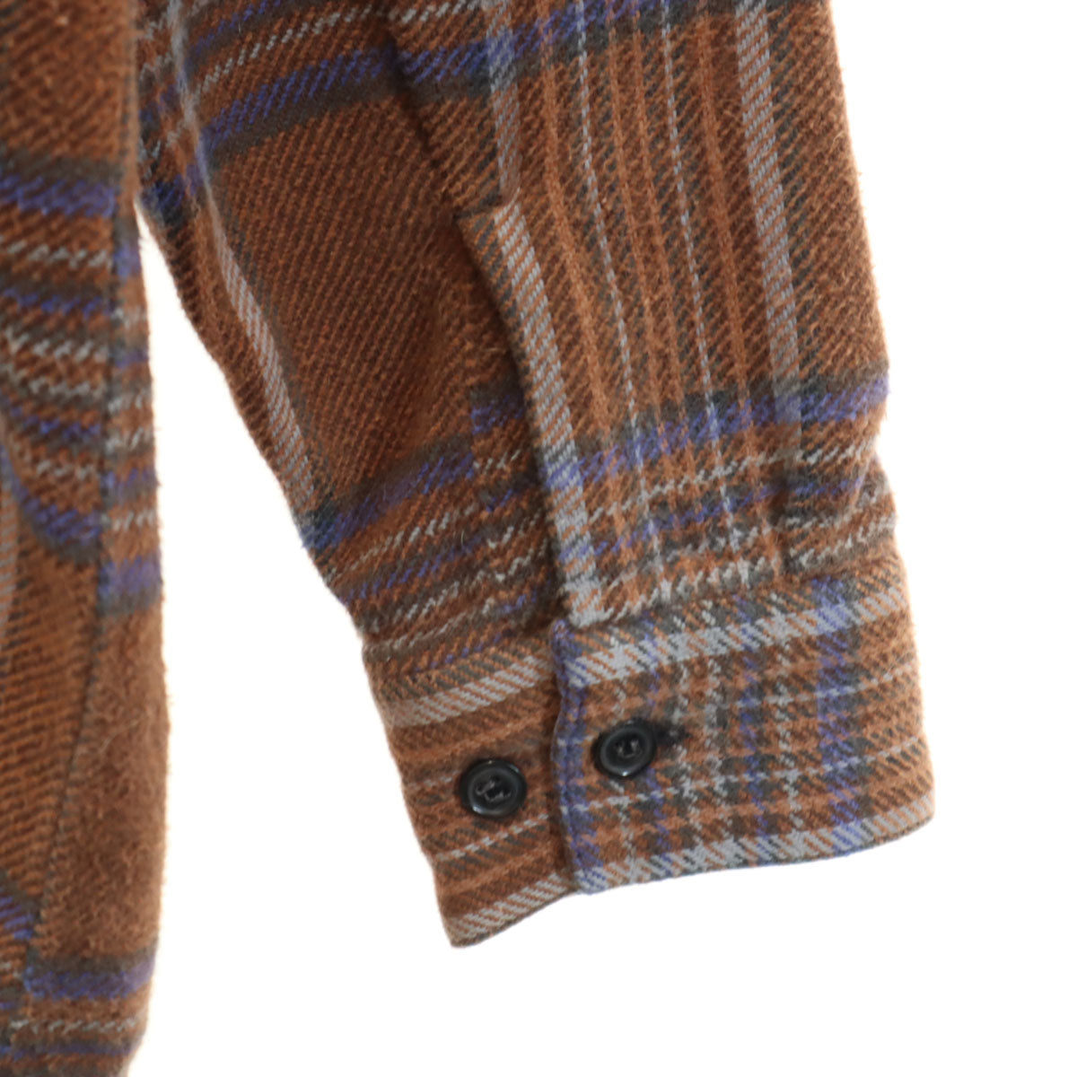Levi's リーバイス 87年 80s ALASKA アラスカライン ポルトガル製 ヴィンテージ チェック柄 長袖 ネルシャツ M ブラウン メンズ