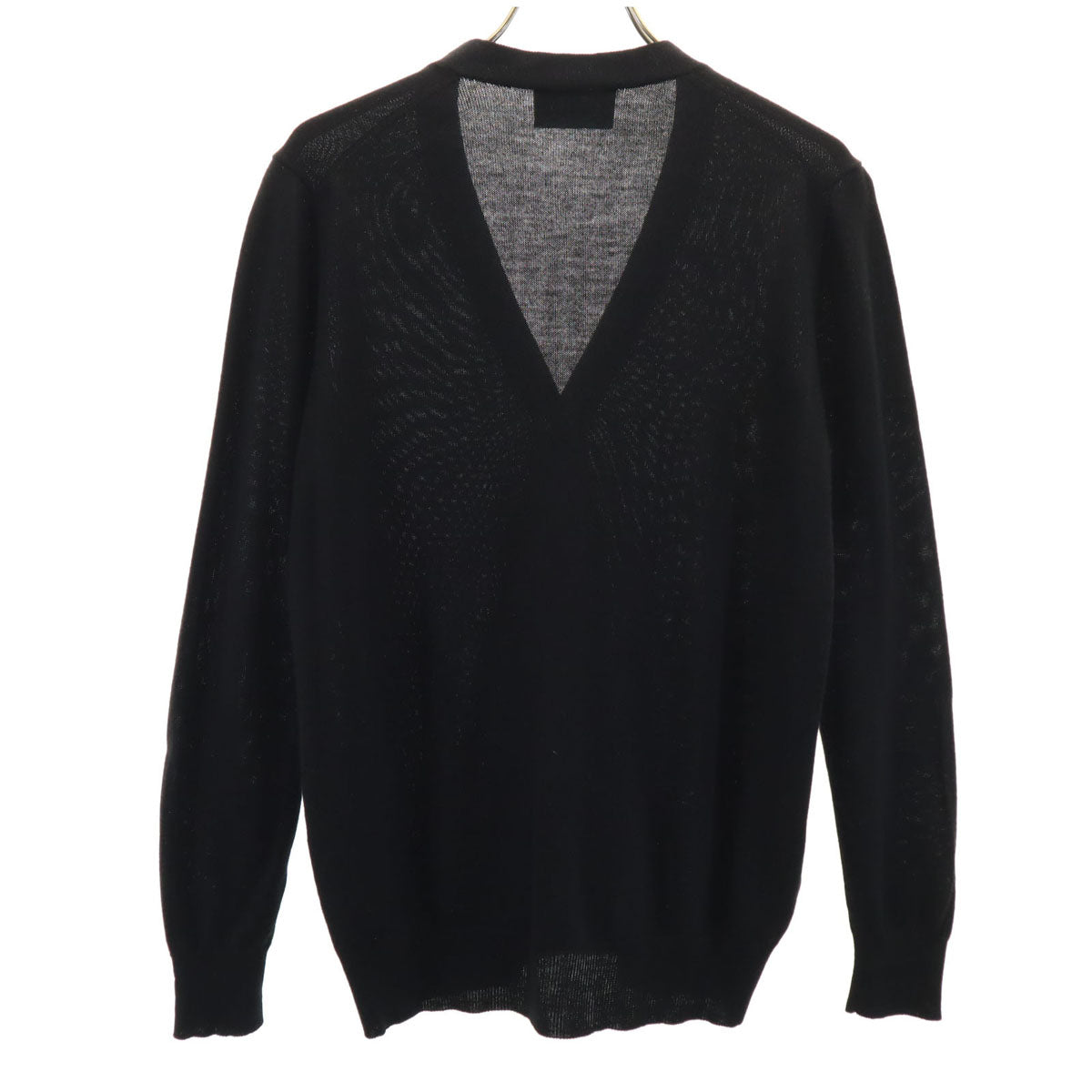 PRADA プラダ 長袖 Vネック ニットカーディガン 38 ブラック レディース