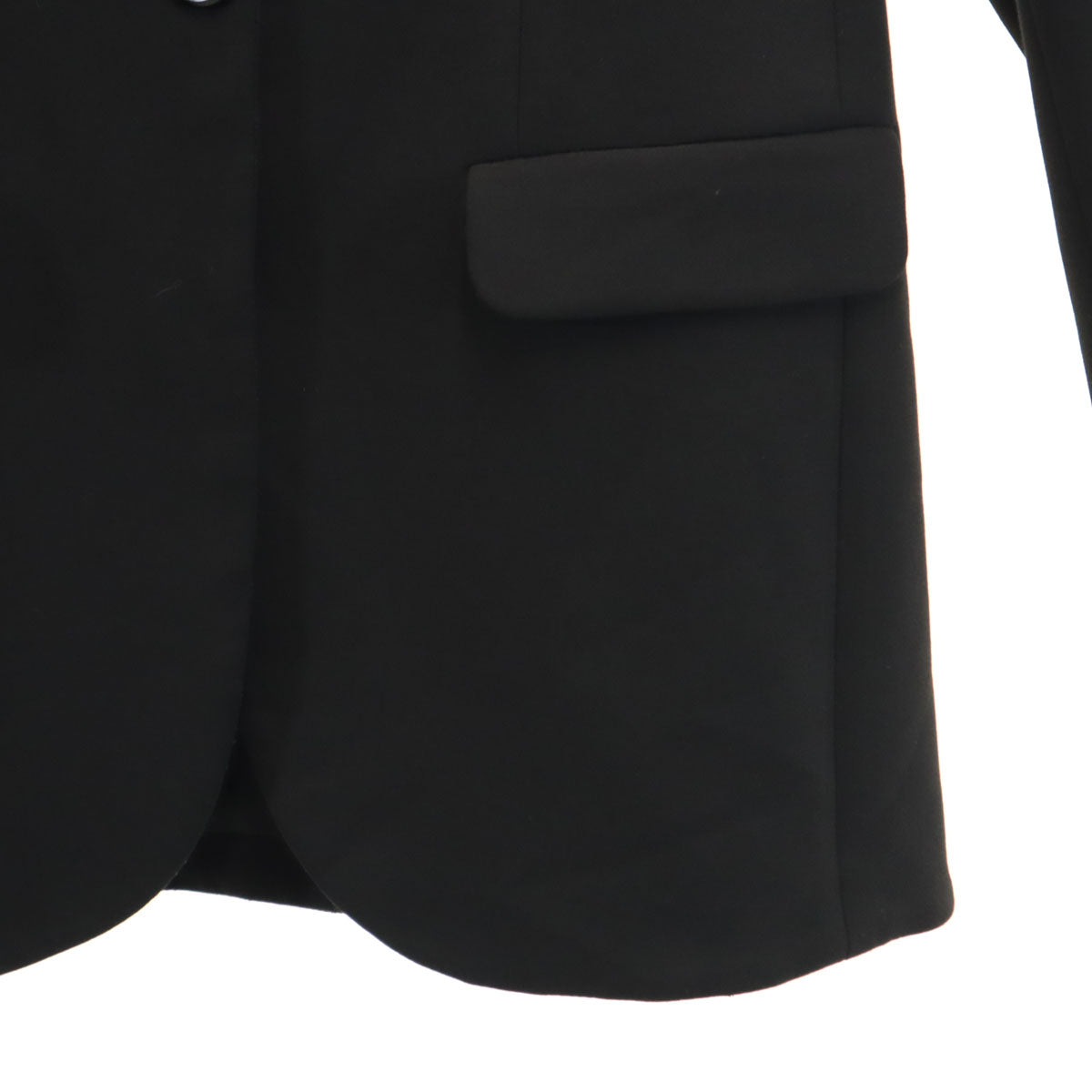 Emporio Armani エンポリオアルマーニ ポルトガル製 テーラードジャケット 42 ブラック ブレザー レディース