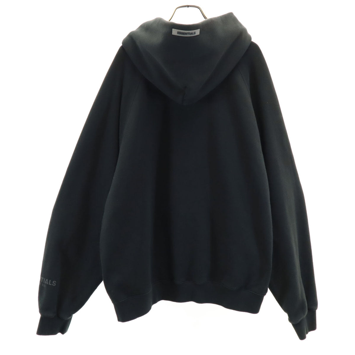 ESSENTIALS エッセンシャルズ 長袖 スウェットパーカー L ブラック系 裏起毛 メンズ