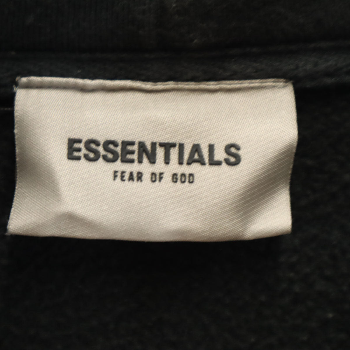 ESSENTIALS エッセンシャルズ 長袖 スウェットパーカー L ブラック系 裏起毛 メンズ