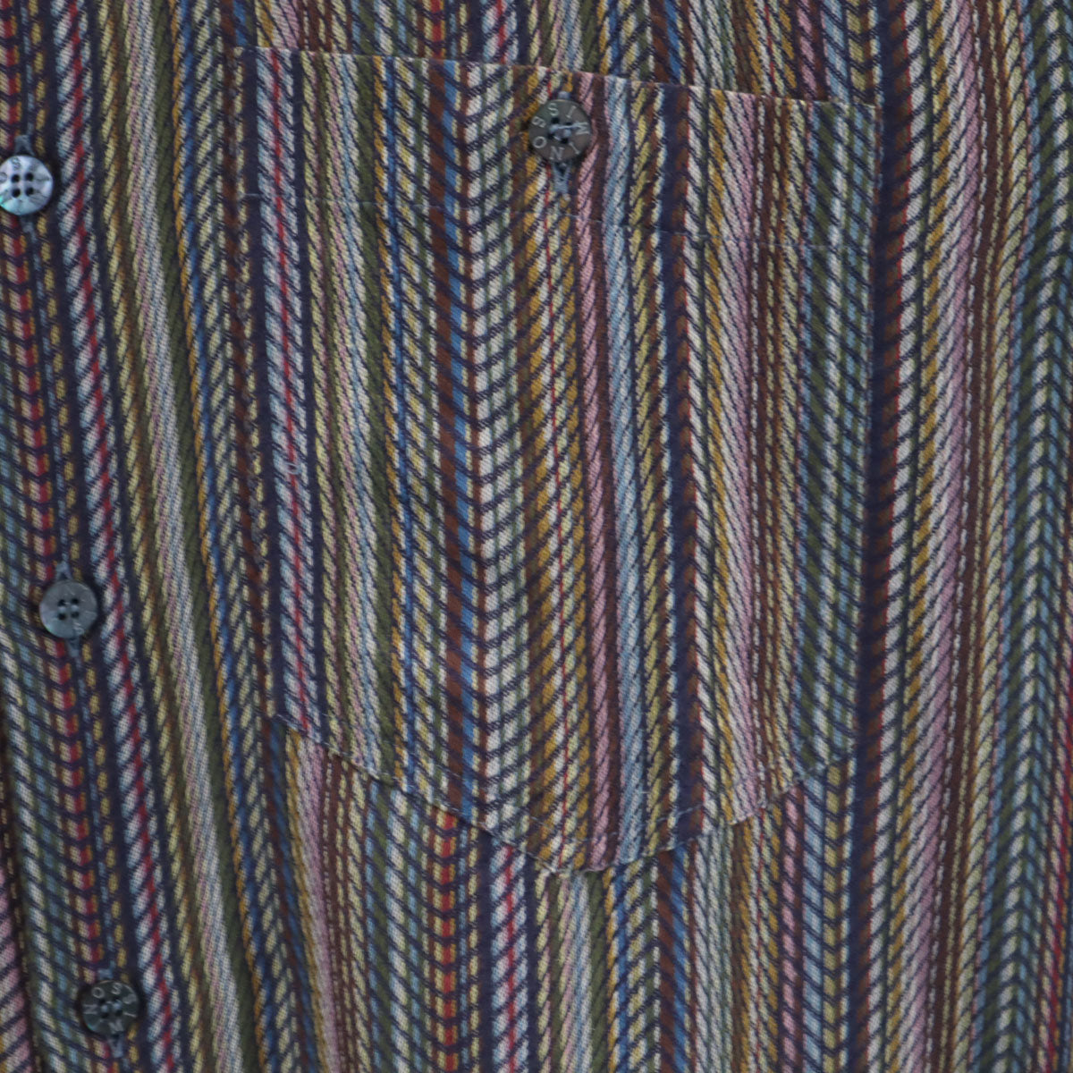 Missoni ミッソーニ イタリア製 リネンブレンド ストライプ柄 長袖 シャツ 50 メンズ