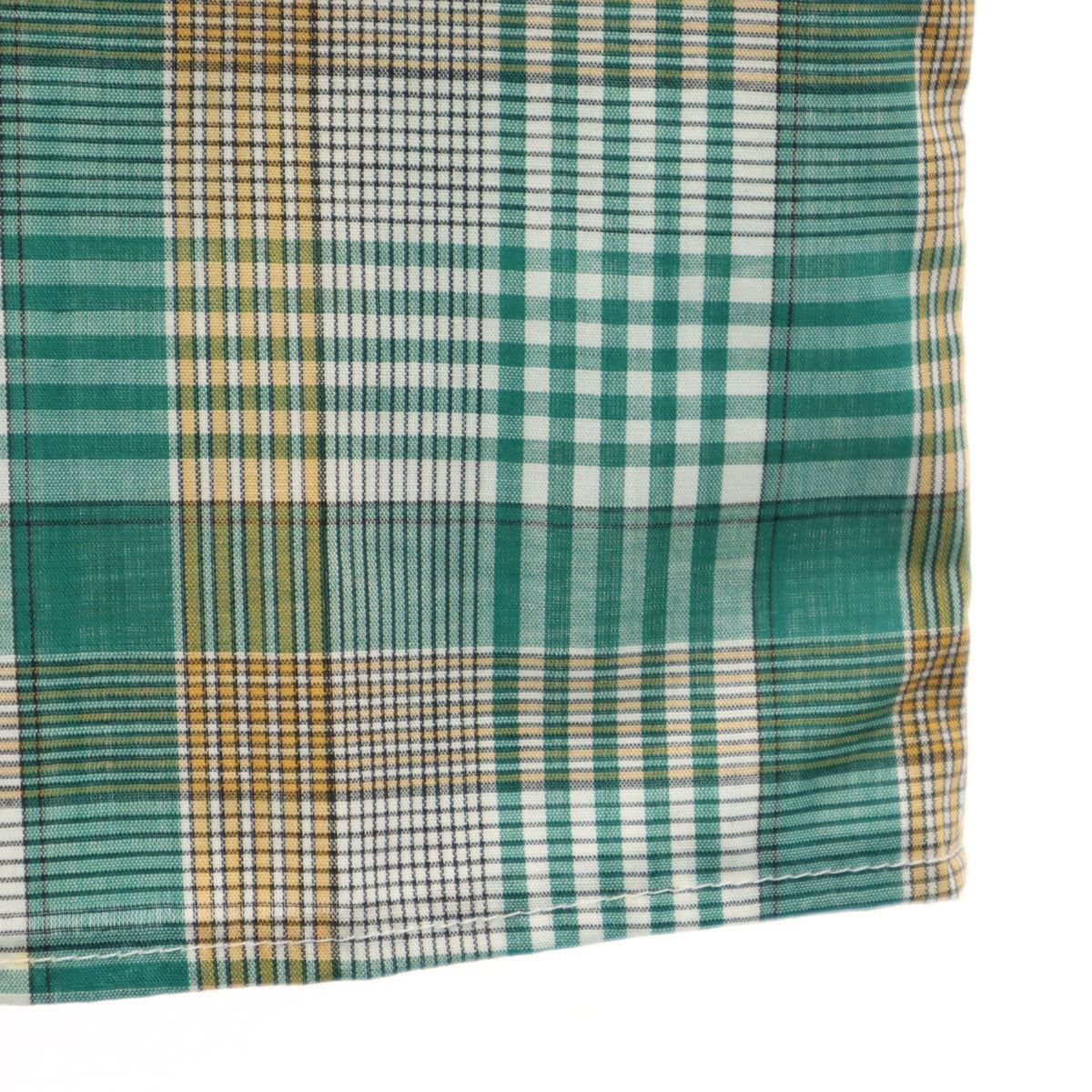 Gillent 70s 80s ヴィンテージ チェック柄 長袖 シャツ グリーン メンズ