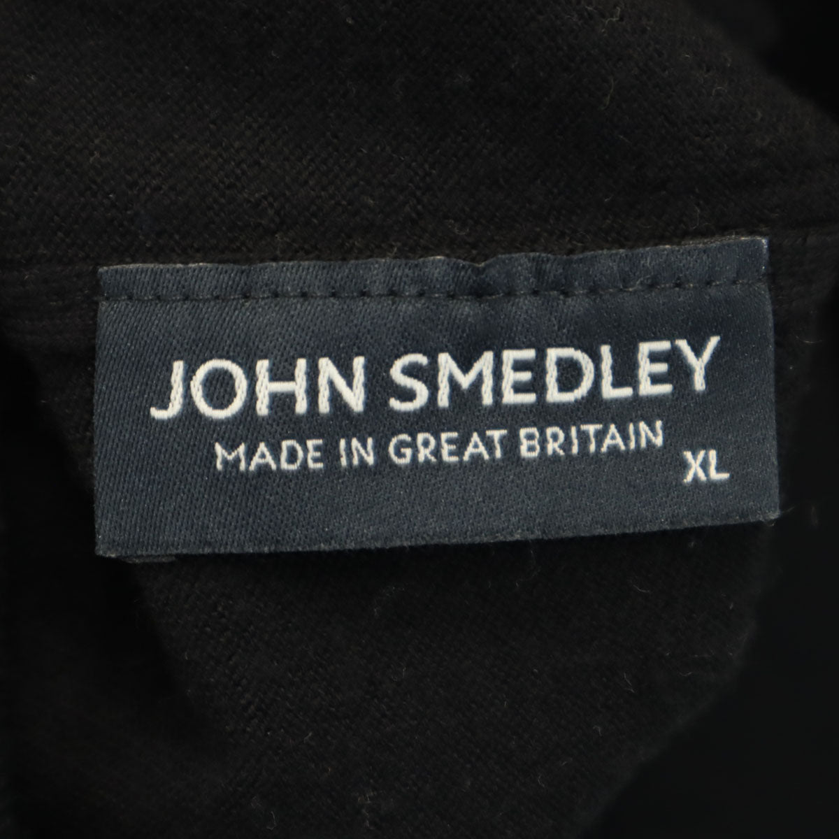JOHN SMEDLEY ジョンスメドレー イギリス製 長袖 タートルネック ハイゲージ ニット XL ブラック レディース