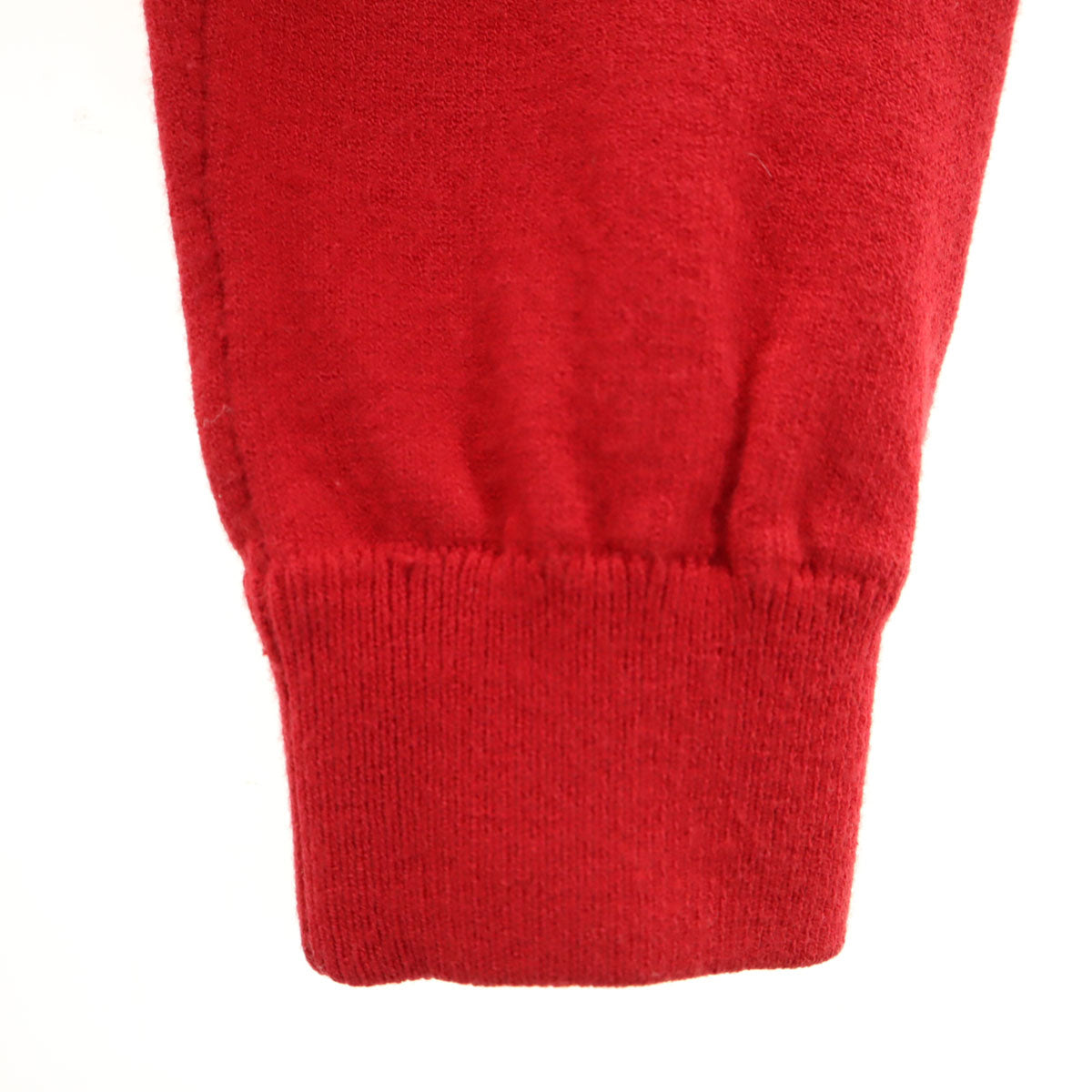 DOLCE&GABBANA ドルチェアンドガッバーナ イタリア製 長袖 Vネック ニットカーディガン 38 レッド レディース