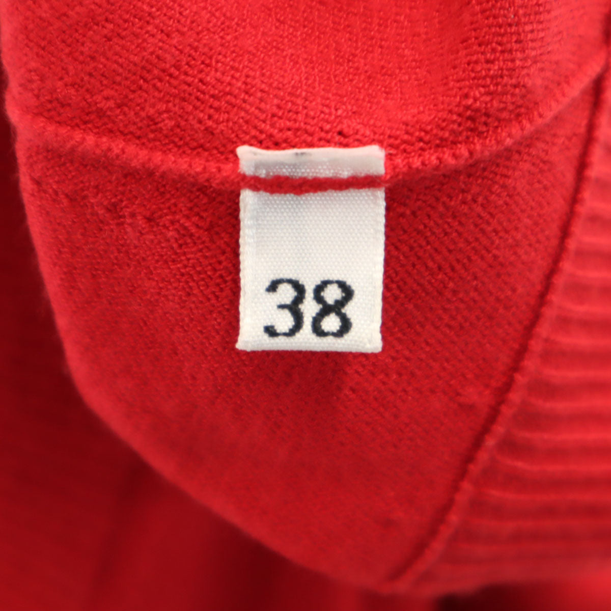 DOLCE&GABBANA ドルチェアンドガッバーナ イタリア製 長袖 Vネック ニットカーディガン 38 レッド レディース