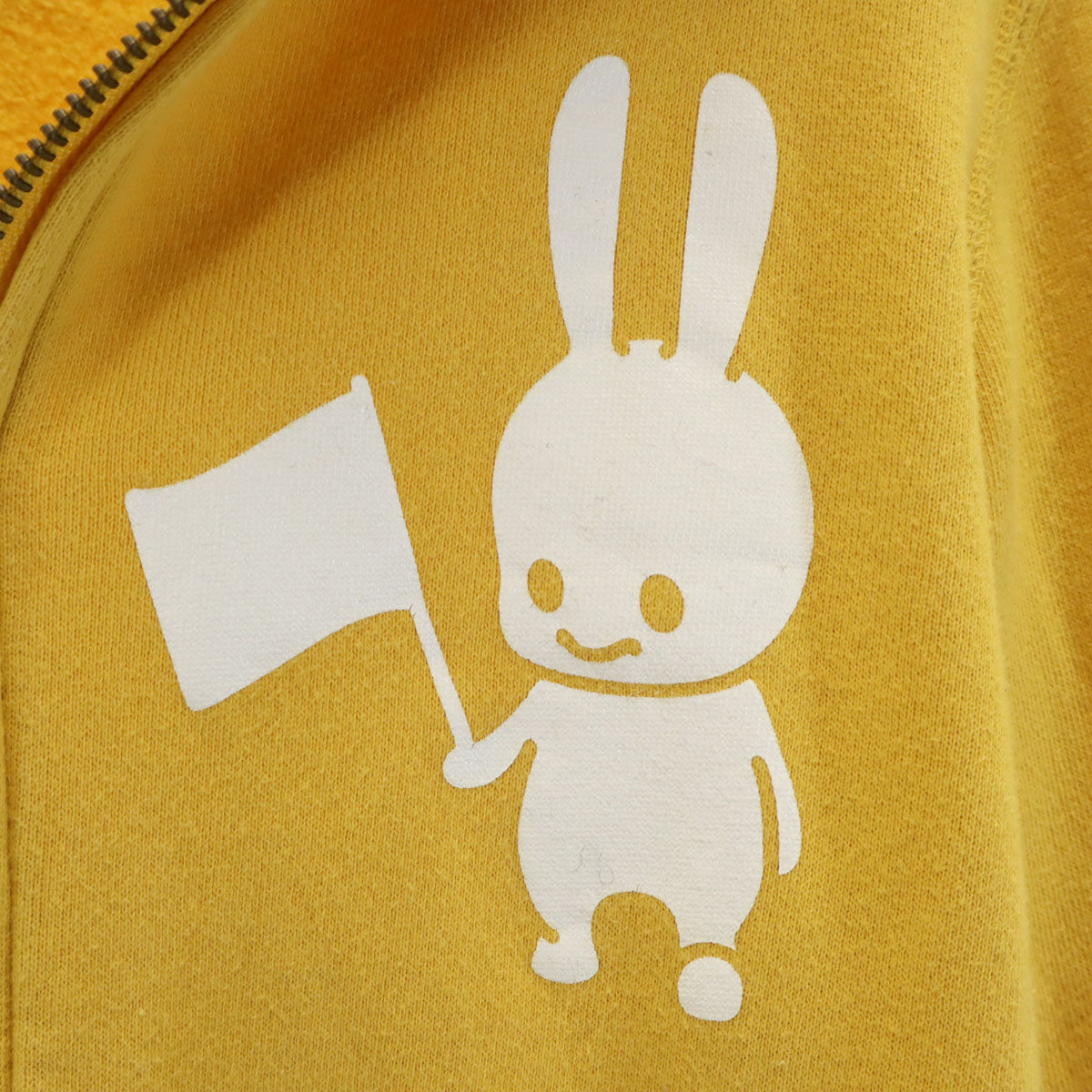 CUNE キューン 長袖 スウェット ジップパーカー S イエロー レディース