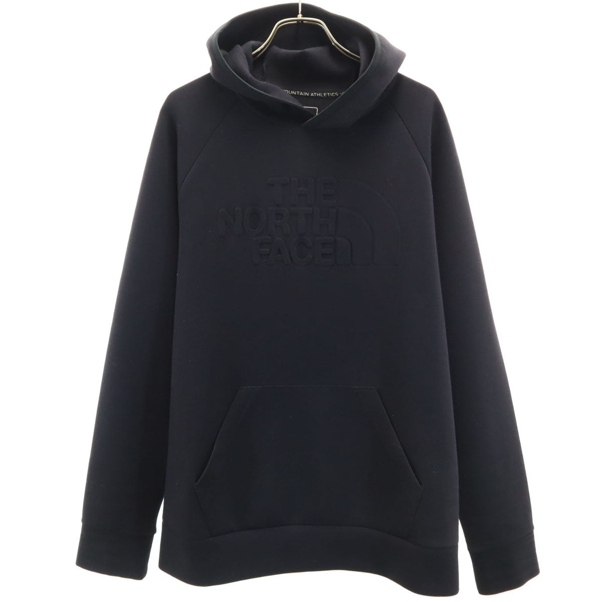 THE NORTH FACE ノースフェイス エンボスロゴ 長袖 テックエアー スウェットパーカー L ブラック アウトドア NT11880 メンズ