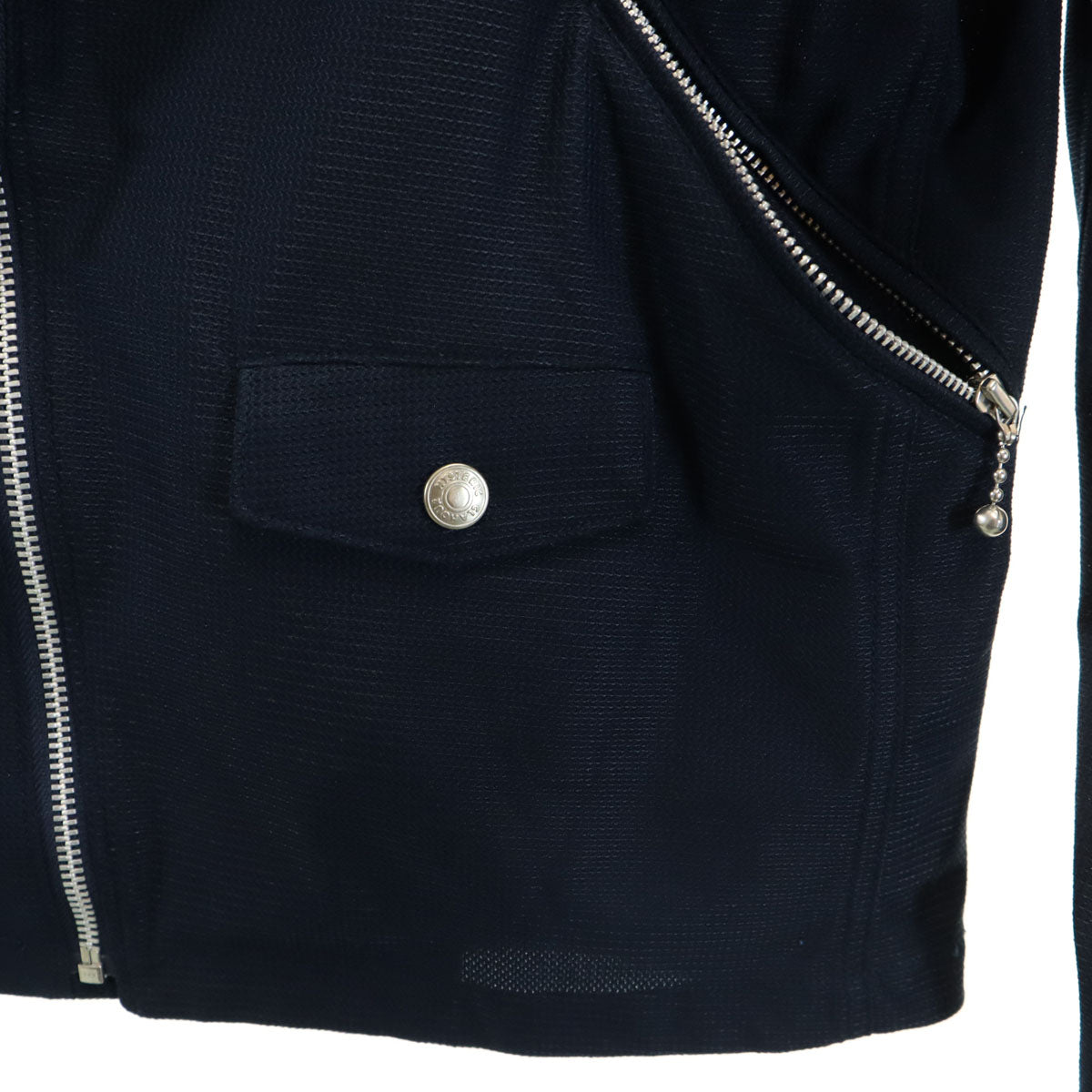 HYSTERIC GLAMOUR ヒステリックグラマー ダブルライダースジャケット M ネイビー レディース