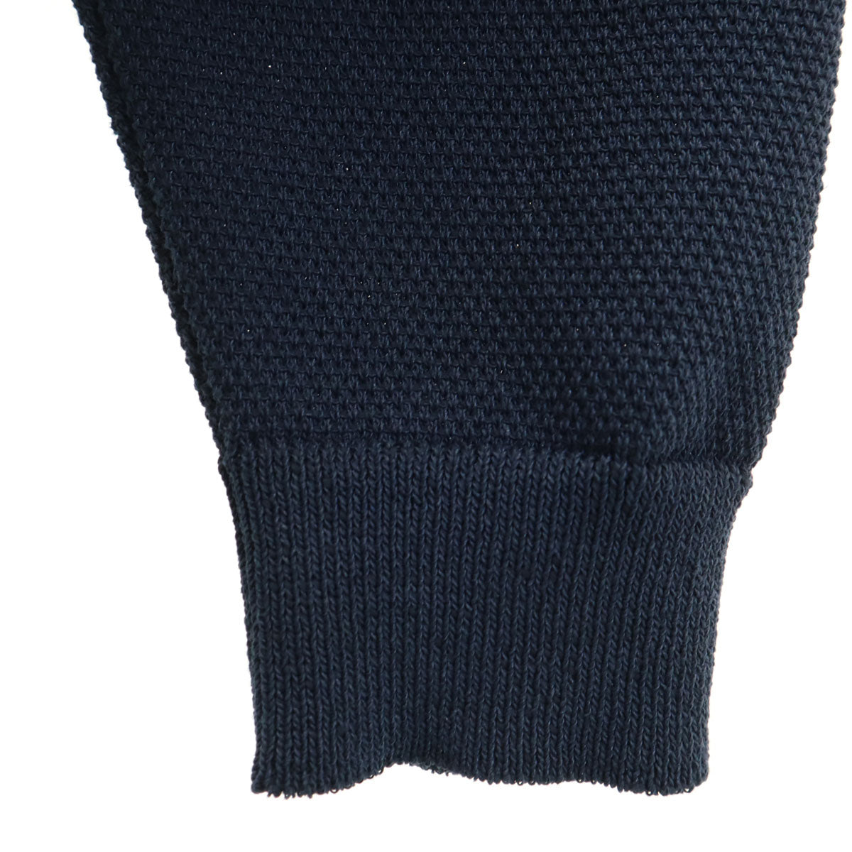 GOOVI グービ 日本製 和紙ブレンド 長袖 Vネック ハニカム ニットカーディガン 2 ネイビー メンズ