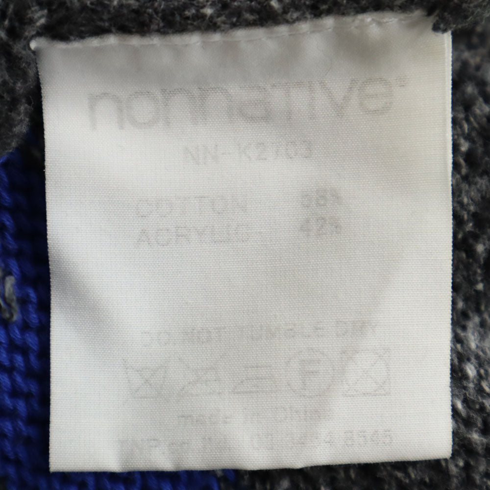 nonnative ノンネイティブ ボーダー柄 ニットジャケット 0 グレー メンズ