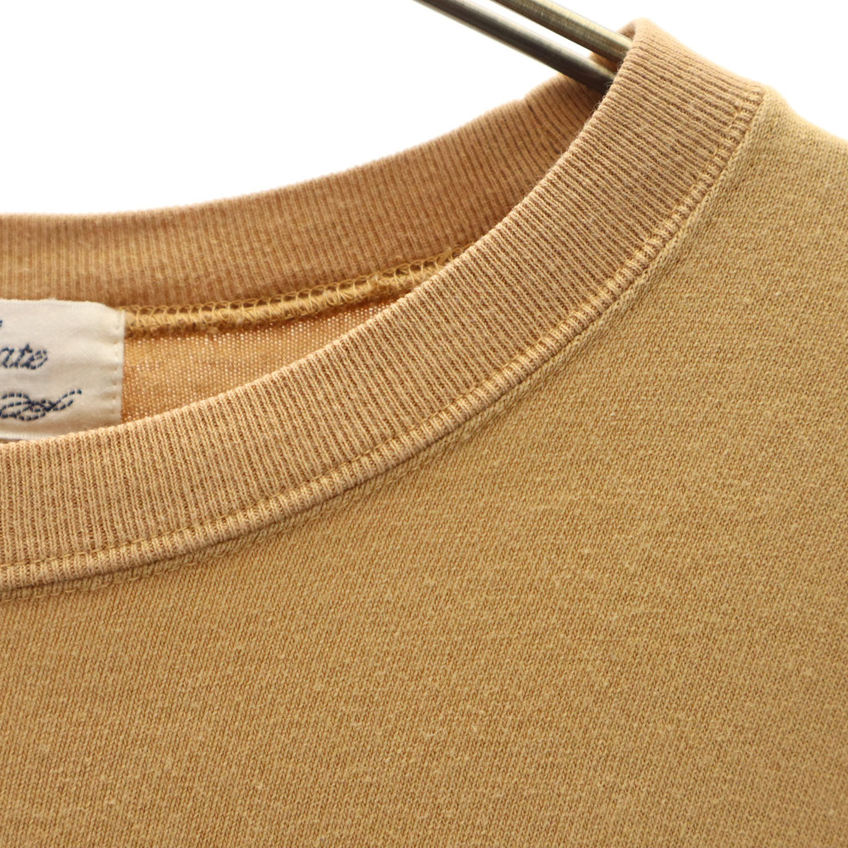 REMI RELIEF レミレリーフ 日本製 ボーダー柄 長袖 Tシャツ L ベージュ ロンT ポケT メンズ