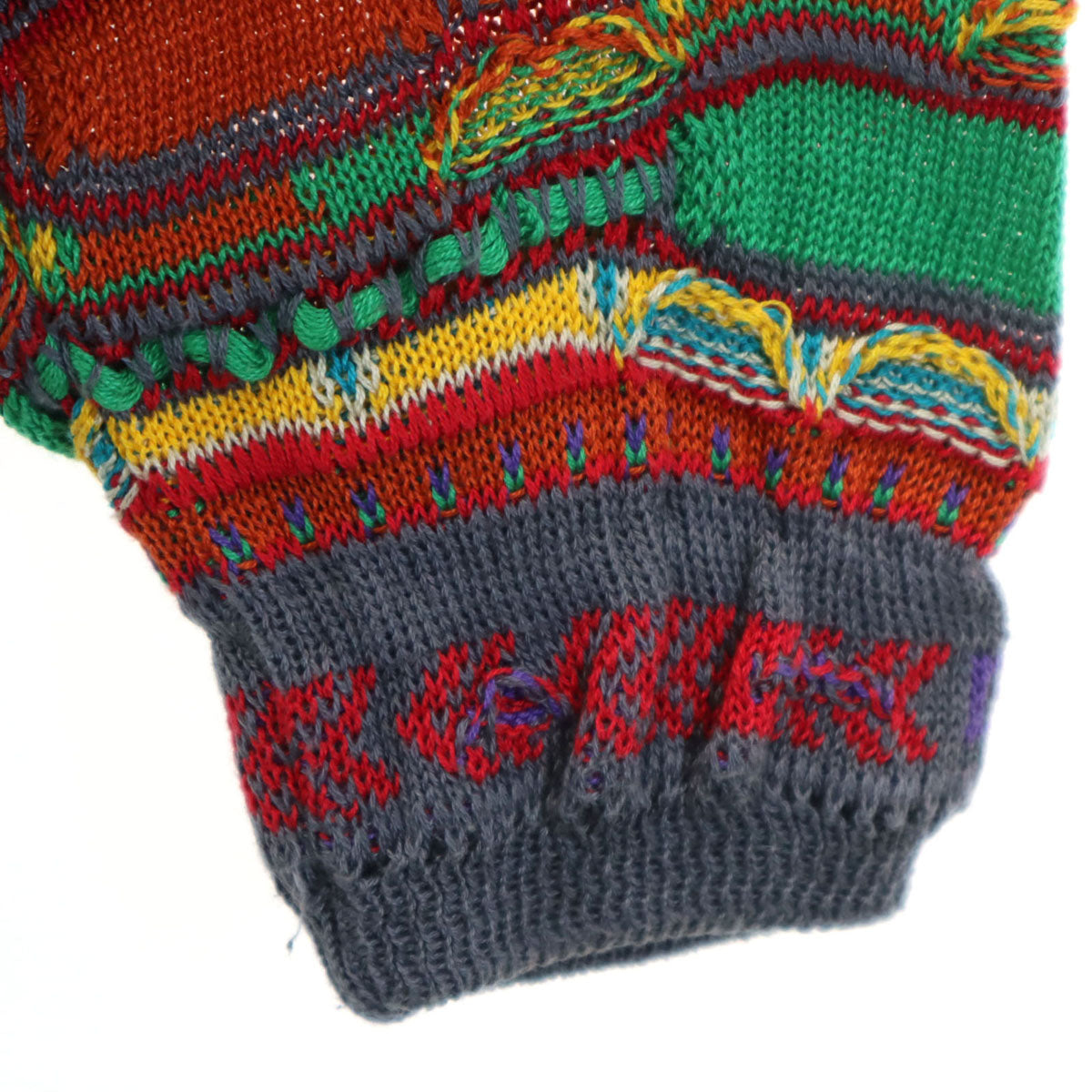 COOGI クージー オーストラリア製 総柄 長袖 3D ニット 12-14 マルチ セーター キッズ