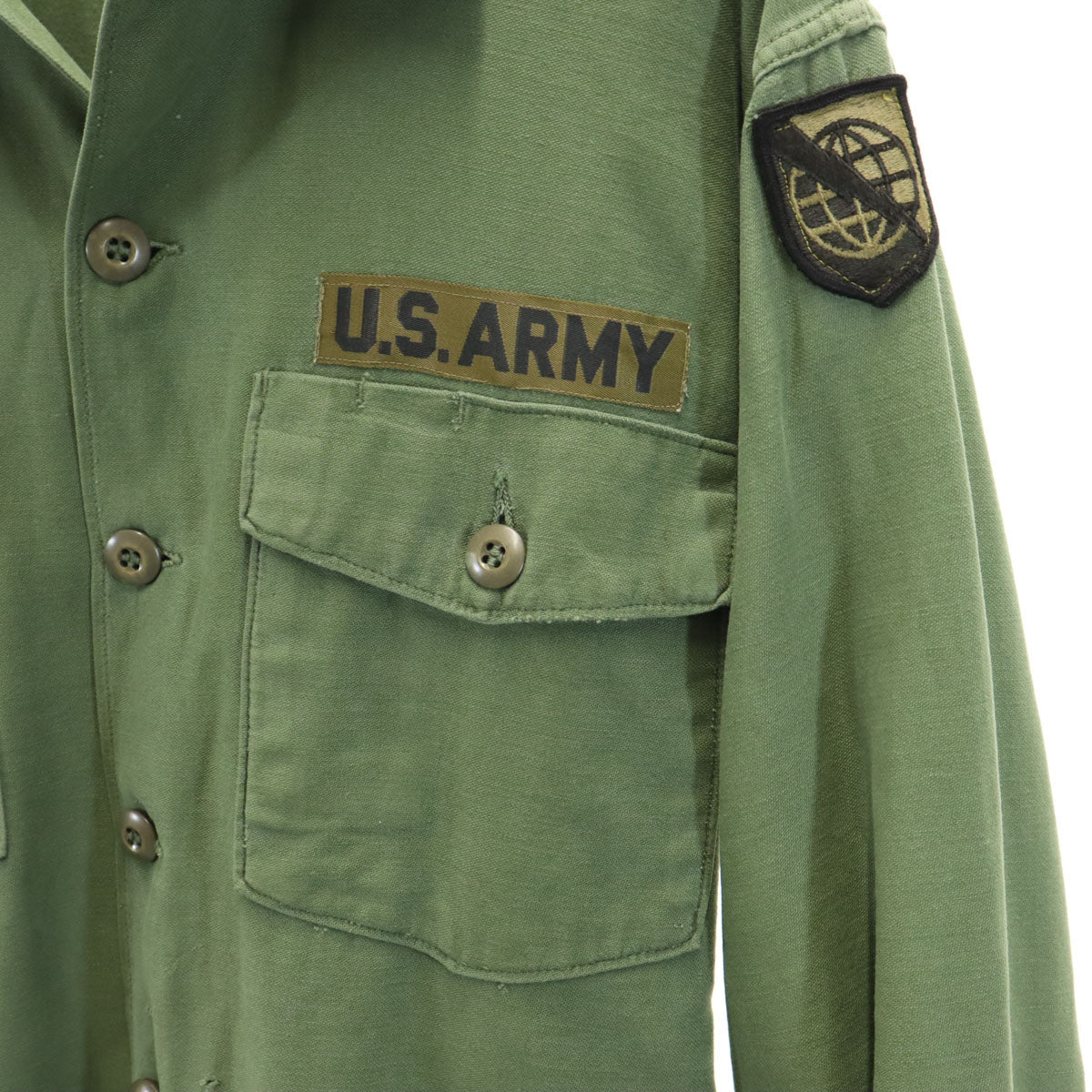 US ARMY アメリカ軍 60s ヴィンテージ DSA 長袖 ミリタリーシャツ カーキ メンズ