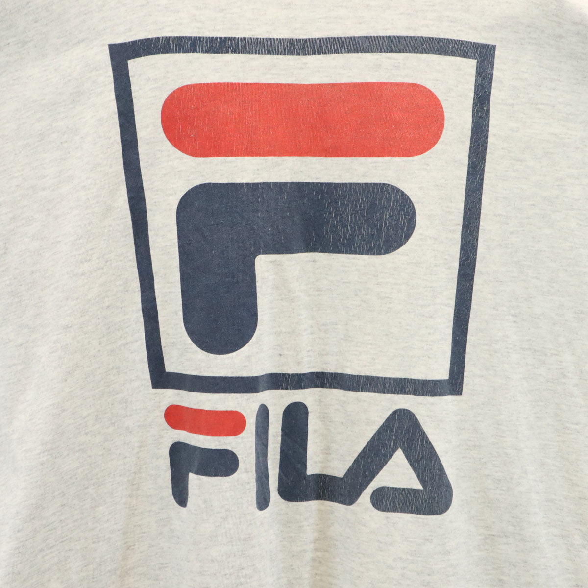 FILA フィラ 90s USA製 オールド 長袖 Tシャツ L グレー ロンT メンズ