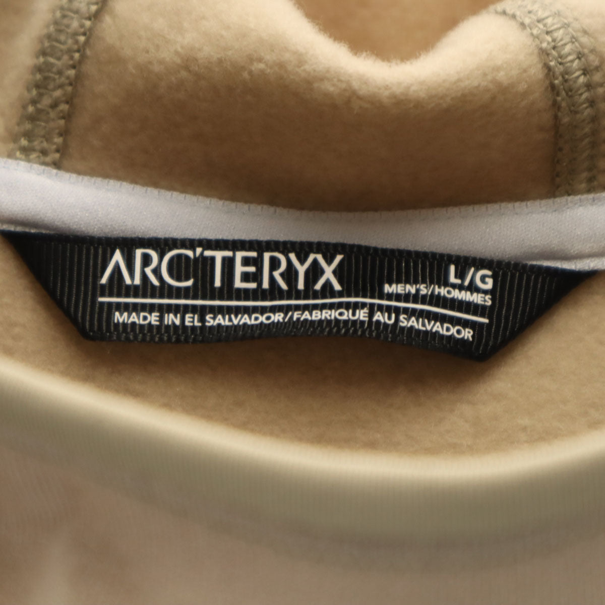 ARC'TERYX アークテリクス カイヤナイト 長袖 パーカー L グレージュ 裏起毛 アウトドア プルオーバー フーディー メンズ