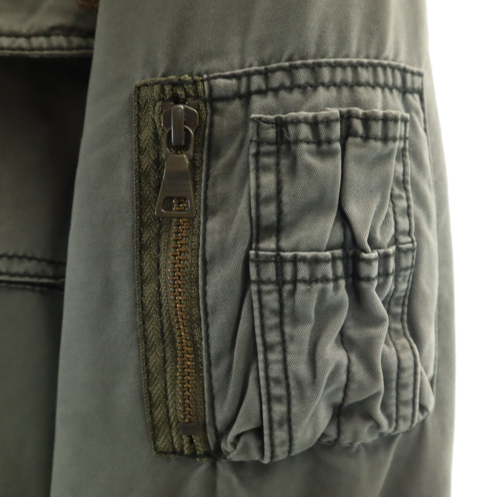 BURBERRY BLACK LABEL バーバリーブラックレーベル ミリタリージャケット LL カーキ 三陽商会 メンズ