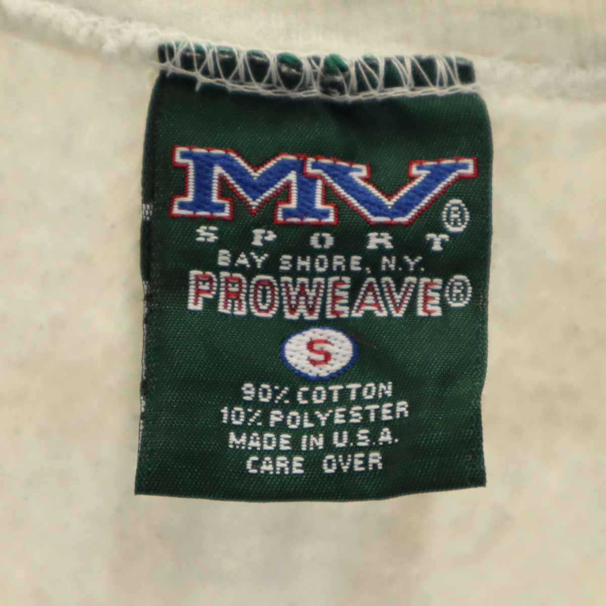 MV SPORT エムブイスポーツ 90s USA製 オールド 長袖 スウェット トレーナー S グレー 裏起毛 メンズ