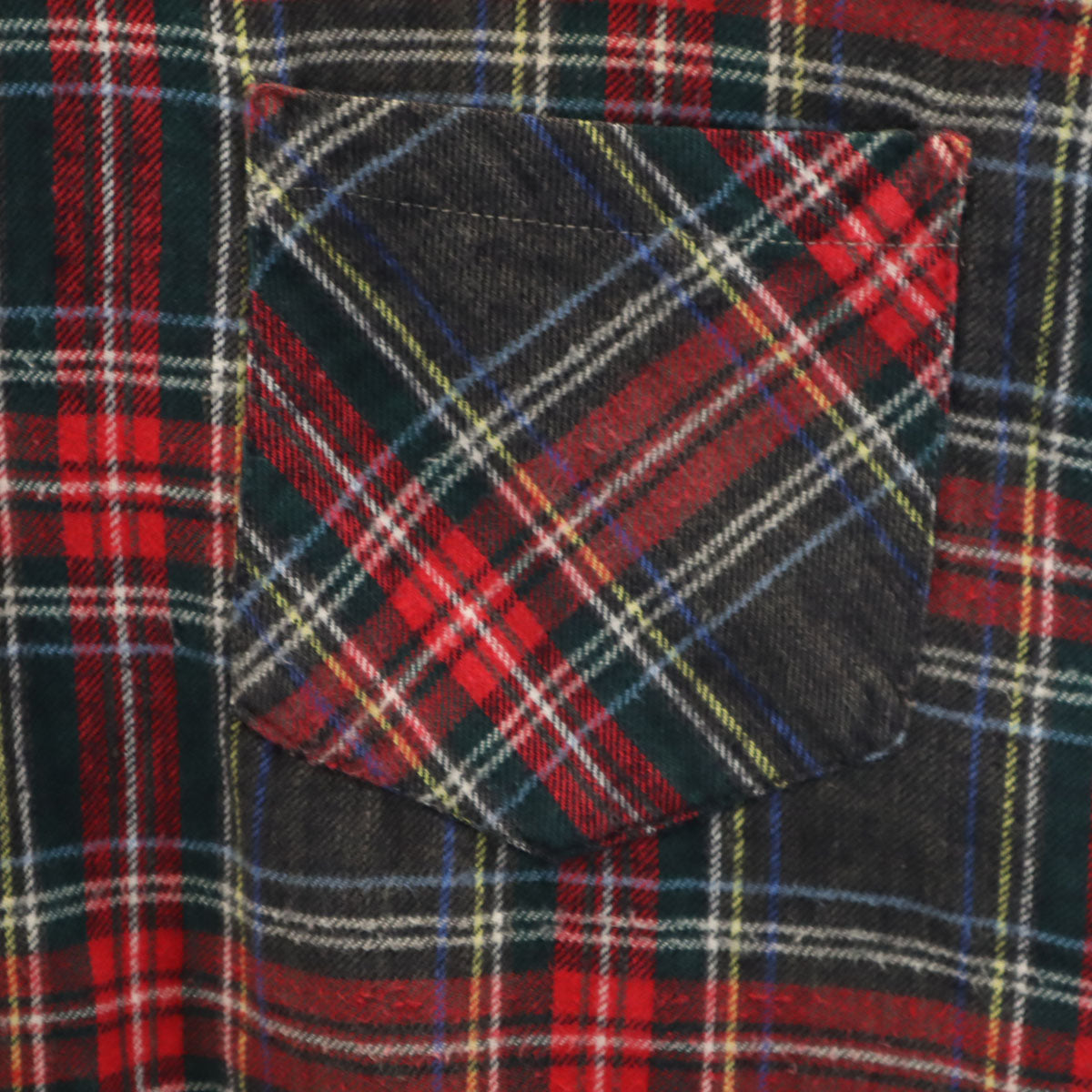 FRUIT OF THE LOOM フルーツオブザルーム 70s ヴィンテージ チェック柄 長袖 ネルシャツ M 赤系 メンズ